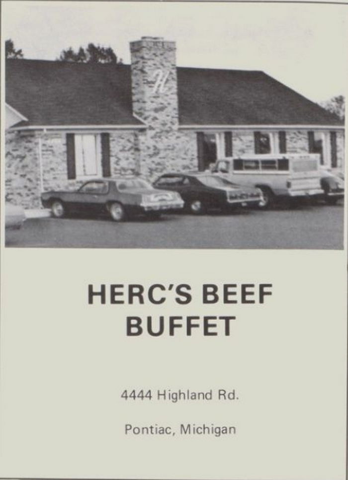 Hercs Beef Buffet - Waterford Location - Vintage High School Yearbook Ad (newer photo)